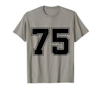 Numéro 75 Big Bold Capital Varsity Alphabet Monogramme T-Shirt