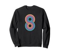 Numéro 8, Huit 8e Anniversaire, garçons et Filles, 8e Anniversaire Sweatshirt