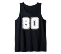 Numéro 80 Sports Team 80e Jersey Varsity Birthday Football Débardeur