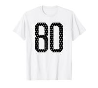 Numéro 80 Sports Team 80e Jersey Varsity Birthday Football T-Shirt