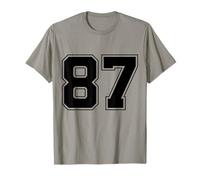 Numéro 87 Big Bold Capital Varsity Alphabet Monogramme T-Shirt