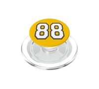 Numéro 88 en Noir, Blanc et Gris PopSockets PopGrip pour MagSafe