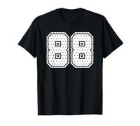 Numéro 88 Sports Team 88th Jersey Varsity Birthday Football T-Shirt