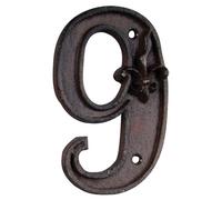 Numéro 9 En Fonte À Accrocher Mur Maison Villa Rue