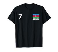 Numéro Azerbaijan Drapeau National Country Pride Heritage T-Shirt