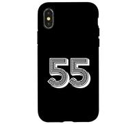 Numéro Cinquante Cinq #55 pour Uniforme d'équipe Sportive Coque pour iPhone X/XS