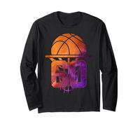 Numéro Cool 60 Ans Basketball 60. Anniversaire Manche Longue