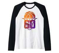 Numéro Cool 60 Ans Basketball 60. Anniversaire Manche Raglan