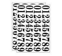 Numéro d'adresse, autocollant de numéro de boîte aux lettres imperméable, vinyle découpé style classique pour décoration intérieure et