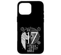 Numéro d'ange 17 Signification spirituelle Numérologie Art Coque pour iPhone 16 Pro Max