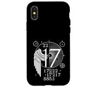 Numéro d'ange 17 Signification spirituelle Numérologie Art Coque pour iPhone X/XS