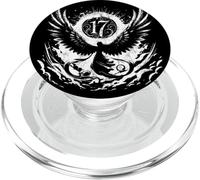 Numéro d'ange 17 Signification spirituelle Numérologie Art PopSockets PopGrip pour MagSafe