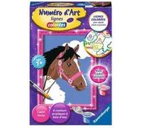 Numero dart - mini format - Cheval dans les nuages - Ravensburger - Kit complet de Peinture au numero - Des 7 ans G