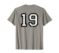 Numéro de dossard 19 (Vintage Noir/Blanc) No 19 T-Shirt