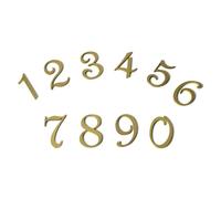 numéro de la réception signe de siège, Numéro de maison numérique nordique en laiton, 50mm x 28-35mm, for décoration murale de porte, étiquette suspendue(Number 4)