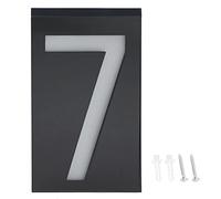Numéro de LED d'énergie solaire extérieure Signe des feux d'entrée du magasin d'hôtel (Numéro 7)