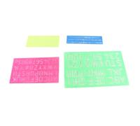 Numéro de lettre pochoirs Ensemble 4 pièces modèles en plastique réutilisables pour l'apprentissage de l'élaboration de peinture Scrapbooking et projets de bricolage Capital