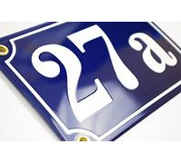 Numéro de maison | 10x15 cm | plaque emaillée personnalisée panneau de porte | Numéro de rue, Plaque Numéro de Maison, Plaque Signalétique extérieure, Panneau de Porte, Plaque emaillée personnalisée
