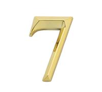 Numéro De Maison 1pc Height 5cm Golden Home Sticker Address Door Label Gold Modern House Number 0-9 Hotel Apartment Door Plate(N7)
