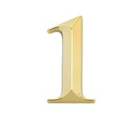 Numéro De Maison 1pc Height 5cm Golden Home Sticker Address Door Label Gold Modern House Number 0-9 Hotel Apartment Door Plate(N1)