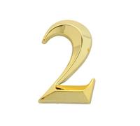 Numéro De Maison 1pc Height 5cm Golden Home Sticker Address Door Label Gold Modern House Number 0-9 Hotel Apartment Door Plate(N2)
