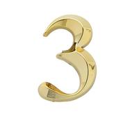Numéro De Maison 1pc Height 5cm Golden Home Sticker Address Door Label Gold Modern House Number 0-9 Hotel Apartment Plate(N3)