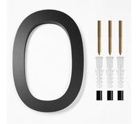 Numéro De Maison 200mm Floating Outdoor House Number Modern Signs Extra Large Black Apartment Address Mailbox Plate Exterior(0,200mm(7.87inch))