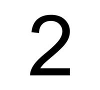 Numéro De Maison 3D Double-sided Lighted House Numbers Outdoor Waterproof Door Plates Metal Letter Sign Plate Villa Address Number(2,16cm 6inch,4000K)