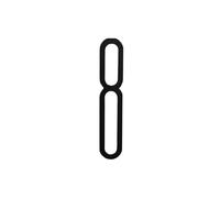 Numéro De Maison 4 Inch 100mm Self Adhesive Big Modern Door Number For Exterior House Apartment Plaque Mailbox Address Digits Sticker Sign Black(Number 8,Silver)