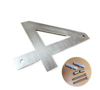Numéro De Maison 5 In. Stainless Steel House Number 0 To 9 Outdoor Floating Metal Doorplates Address Signs 127mm Big Size Exterior Door Numbers(Number 4)