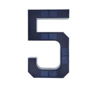 Numéro de maison à éclairage solaire, 1 pièce, extérieur, adresse LED, étanche, panneau lumineux moderne for l'extérieur(5)