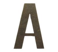 Numéro De Maison Auto-adhésif En Bronze, 7cm, 1 Pièce, Lettres L'alphabet Anglais Métal for Plaque Porte Chambre, Autocollants Table(A)
