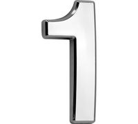 Numéro de maison autocollant ABS 70x100mm argent #1