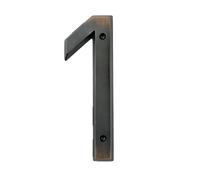 Numéro de maison Bronze vieilli 152 mm très grand numéro de maison numéro d'adresse de porte en alliage de zinc monté sur vis signe d'adresse extérieure #0-9 Numéro D'adresse (Color : 1)