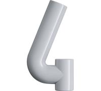 Numéro de maison chiffre 4 spécial polyamide 99 blanc pur 165mm D.33mm HEWI