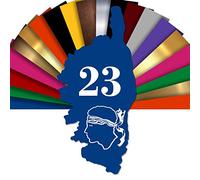 Numéro De Maison Corse Personnalisable - Plaque De Numéro De Rue Forme Corsica PVC Extérieur - Numéro Gravé - 20 x 10 cm (Bleu)