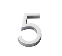 Numéro de maison élégant 3D pour boîte aux lettres, porte et lieu d'entreprise, taille 60 mm (5)
