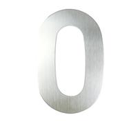 Numéro De Maison En Acier Inoxydable, 1 Pièce, 15/20/30cm, for L'extérieur, Grande Adresse Flottante, Plaque Porte for Garage/appartement/rue(Silver No.0,30cm)