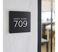 Numéro de maison en acrylique personnalisé avec nom de rue, fontaine d'extérieur moderne 3D, adresse d'entreprise, panneau d'adresse de magasin, plaque d'adresse personnalisée cadeau