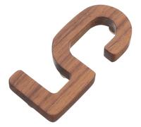 Numéro de Maison en Bois Foncé, Chiffres 3d Solides, Décoratifs | Installation Facile, Lisible de Loin, Style Contemporain, pour Extérieur, Projet Diy, Plaque D'adresse