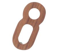 Numéro de Maison en Bois Noyer Noir, Chiffre 3d Solide, Décoratif | Adresse Extérieure, Lisible et Visible, Style Contemporain, Peut être Peint ou Teint, pour Projet DIY