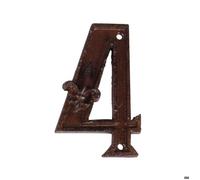 Numéro de maison en fonte Chiffre 4