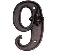 Esschert Design – Numéro de maison en fonte – Chiffre 9