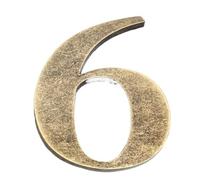 Numéro De Maison En Métal, 10cm, 1 Pièce, Bronze for Bureau, Plaque Moderne, Chambre D'hôtel, Adresse, Chiffres, Signe Extérieur(Bronze,Number 6)
