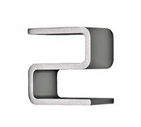 Numéro de maison Entrance Authentics gris, Designer Jehs + Laub, 10x10x5.5 cm