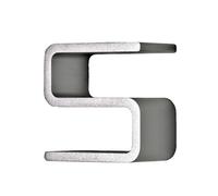 Numéro de maison Entrance Authentics gris, Designer Jehs + Laub, 10x10x5.5 cm