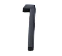 Numéro De Maison Extérieur 3D, Signes Adhésifs Porte, Alphabet, Numéros Courrier Extérieurs, Autocollants, Plaque D'adresse, 1 Pièce 6Cm(1-Black)