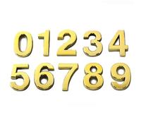 Numero De Maison Exterieur House Number Outdoor Sticker Apartment Self Adhesive Digits Hotel Office Address Residential Door Plate Number On The Front Door(Golden,50X35 MM_NUMBER 4)