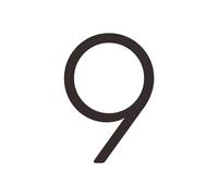 Numero De Maison Exterieur Laiton massif 4-12 pouces 10-30cm grand chiffre lettre porte maison publique noir or flottant Signature chiffres extérieurs(9,152mm 6inch)