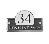 Numero De Maison Exterieur, NuméRo De Maison Panneaux de maison de style dernier cri personnalisés Plaques d'adresse Numéros de porte personnalisés/Voir les options de couleur(Gray,20x14cm)